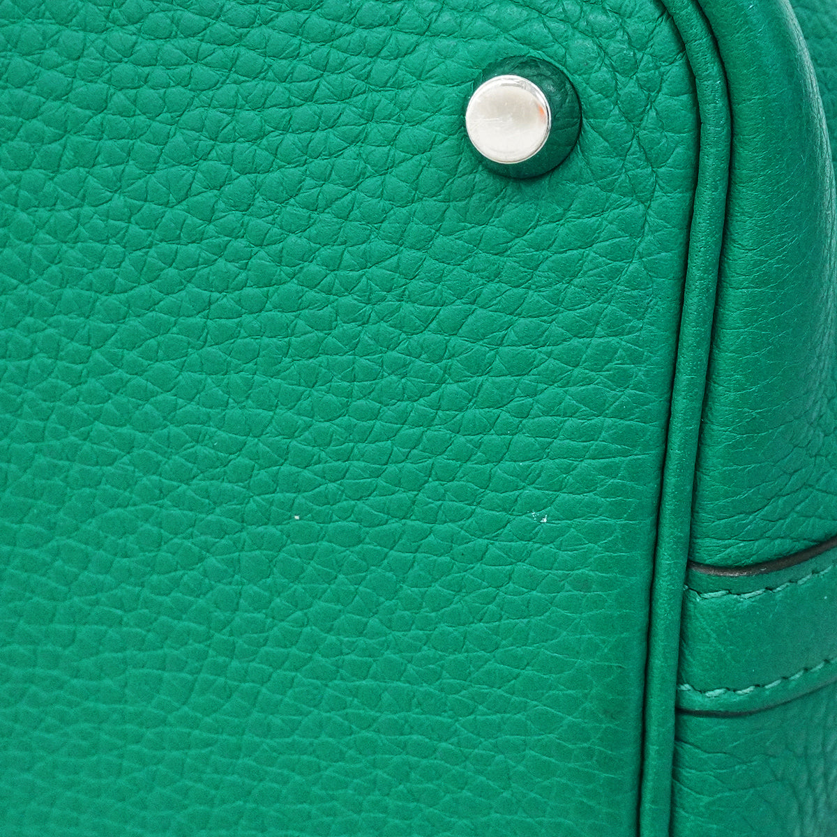 【6ee5319-e】エルメス ハンドバッグ ピコタンロックPM トリヨンクレマンス ヴェールヴェローズ シルバー金具 D刻印【中古】レディース