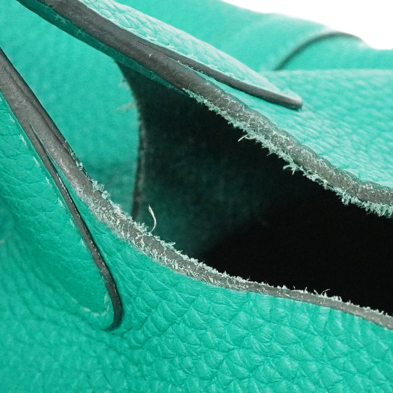 【6ee5319-e】エルメス ハンドバッグ ピコタンロックPM トリヨンクレマンス ヴェールヴェローズ シルバー金具 D刻印【中古】レディース