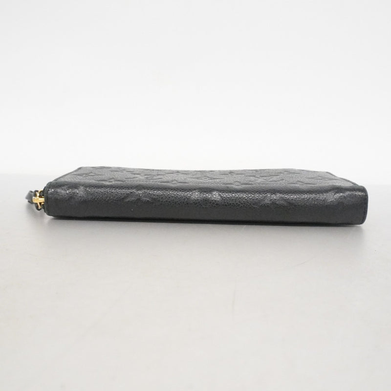 【6ee5331】ルイヴィトン 長財布 モノグラム・アンプラント ポルトフォイユクレマンス M60171 ノワール【中古】レディース