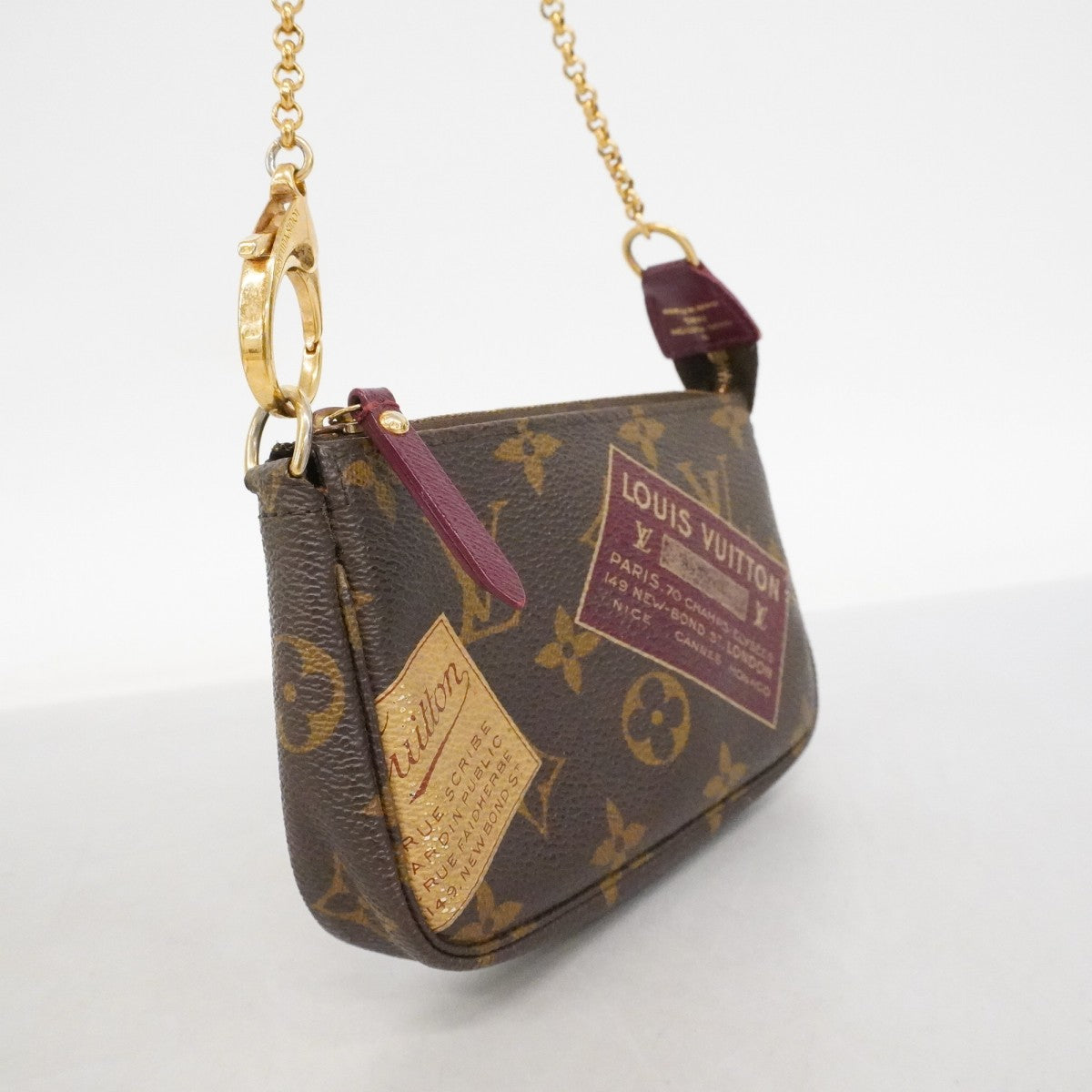 【6ee5332】ルイヴィトン ポーチ モノグラム ミニポシェットアクセソワール M63798 ブラウン【中古】レディース