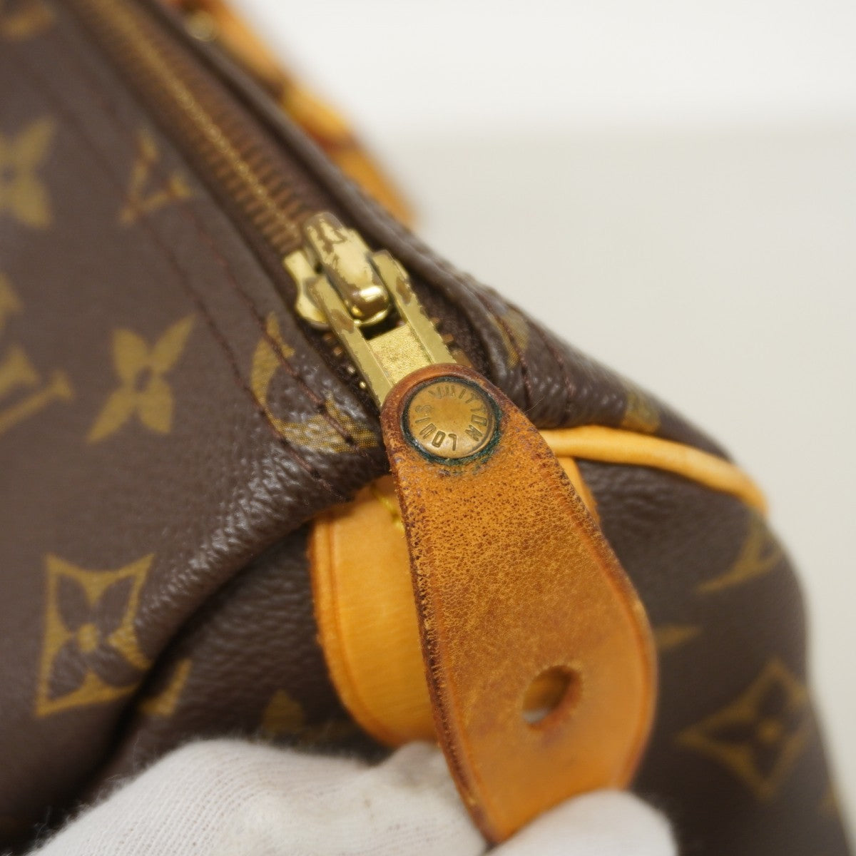 【6ee5386】ルイヴィトン ハンドバッグ モノグラム スピーディ35 M41107 ブラウン【中古】レディース