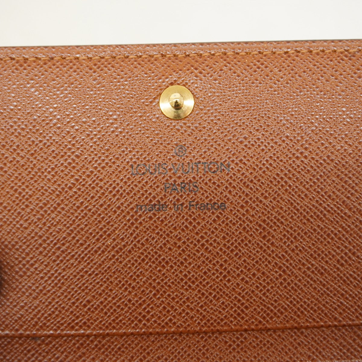 【6ee5481】ルイヴィトン 財布 モノグラム ポルトモネビエトレゾール M61730 ブラウン【中古】レディース