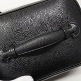 【6ee5576-k】シャネル バニティバッグ キャビアスキン ブラック ゴールド金具【中古】レディース