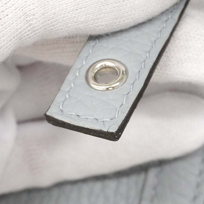 【6ee5725】エルメス ハンドバッグ ピコタンロックPM トリヨンクレマンス ブルーペール シルバー金具 K刻印【中古】レディース