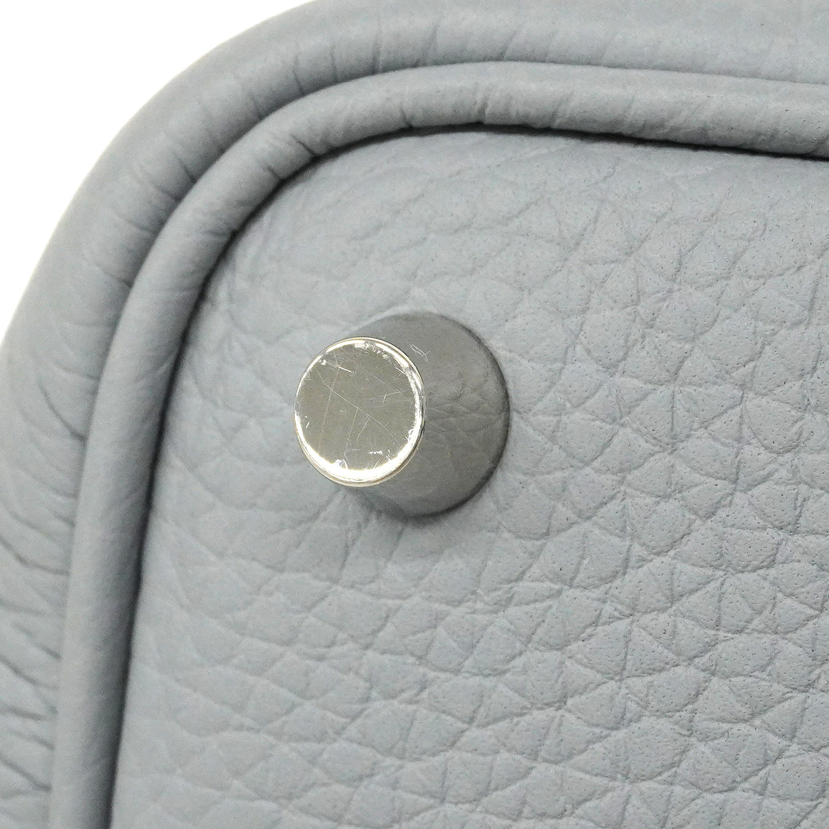 【6ee5725】エルメス ハンドバッグ ピコタンロックPM トリヨンクレマンス ブルーペール シルバー金具 K刻印【中古】レディース