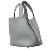 【6ee5725】エルメス ハンドバッグ ピコタンロックPM トリヨンクレマンス ブルーペール シルバー金具 K刻印【中古】レディース