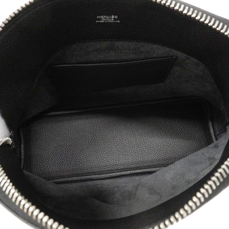 【6ee5726】エルメス ショルダーバッグ ボリードメッセンジャー トゴ ブラック シルバー金具 G刻印【中古】メンズ レディース ユニセックス