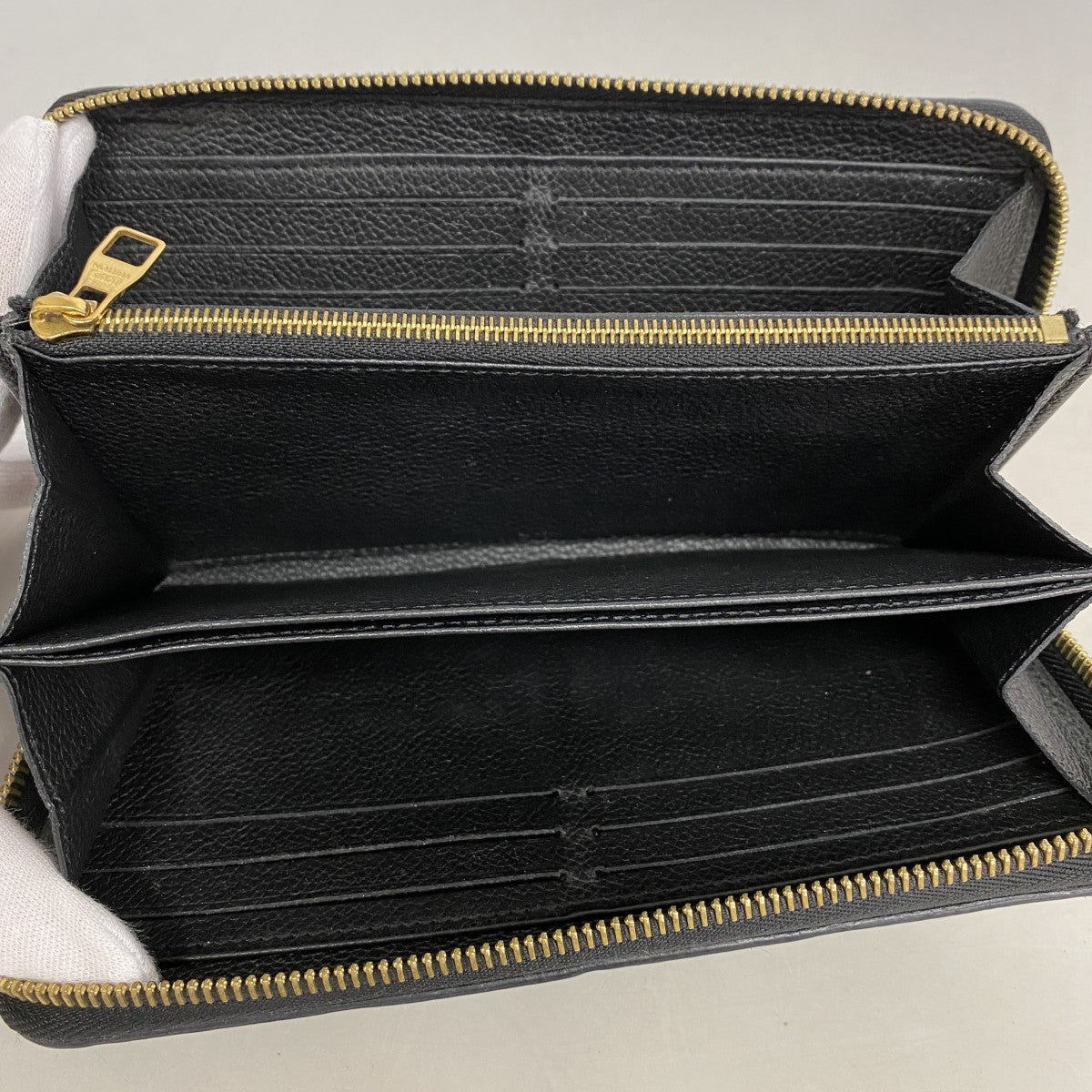 【6ee5751-k】ルイヴィトン 長財布 モノグラム・アンプラント ジッピーウォレット M61864 ノワール【中古】レディース