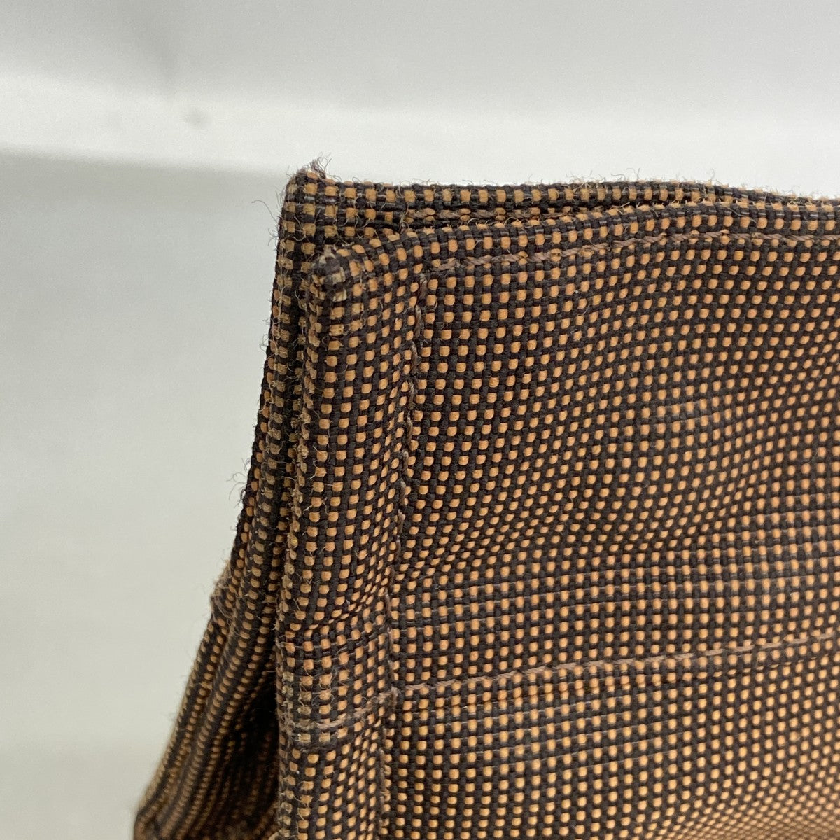 【6ee5757-k】エルメス ハンドバッグ エールラインPM キャンバス ブラウン シルバー金具【中古】メンズ レディース ユニセックス