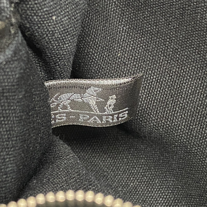 【6ee5758-k】エルメス ハンドバッグ トロカホリゾンタルPM キャンバス ブラック シルバー金具【中古】メンズ レディース ユニセックス