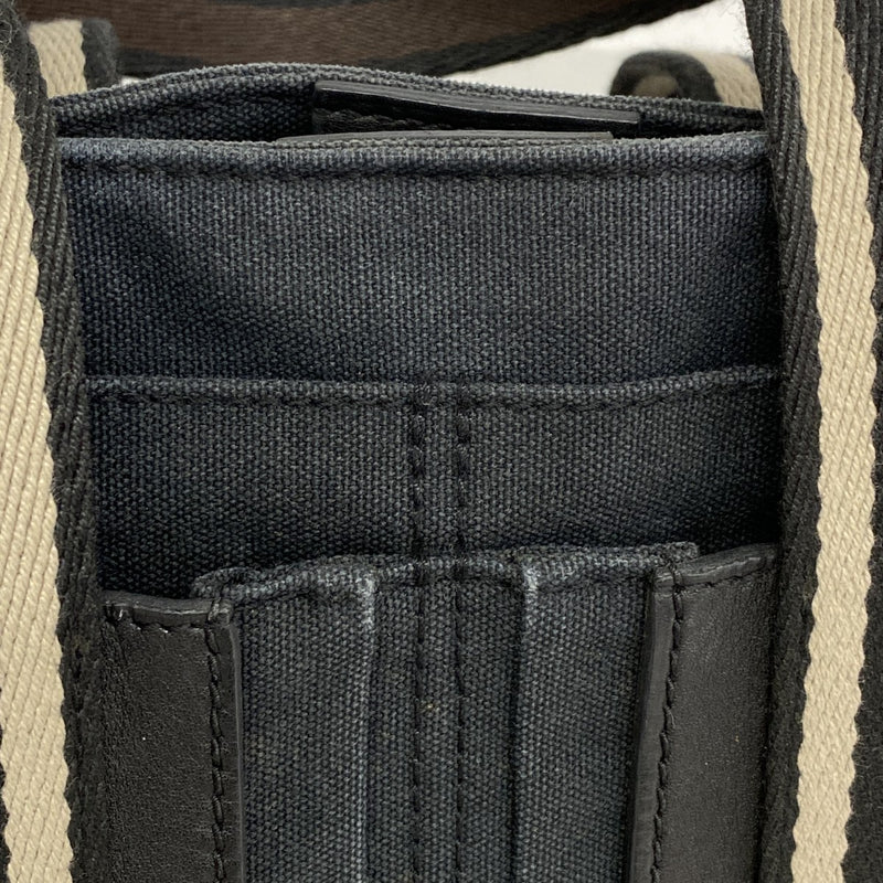 【6ee5758-k】エルメス ハンドバッグ トロカホリゾンタルPM キャンバス ブラック シルバー金具【中古】メンズ レディース ユニセックス