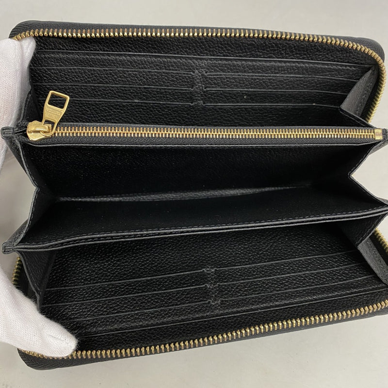 【6ee5775-k】ルイヴィトン 長財布 モノグラム・アンプラント ジッピーウォレット M61864 ノワール【中古】メンズ レディース ユニセックス