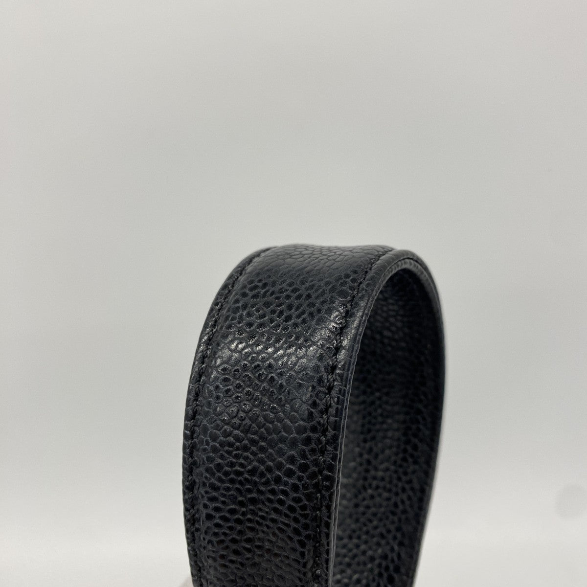 【6ee5790-k】シャネル チェーントート マトラッセ キャビアスキン ブラック ゴールド金具【中古】レディース