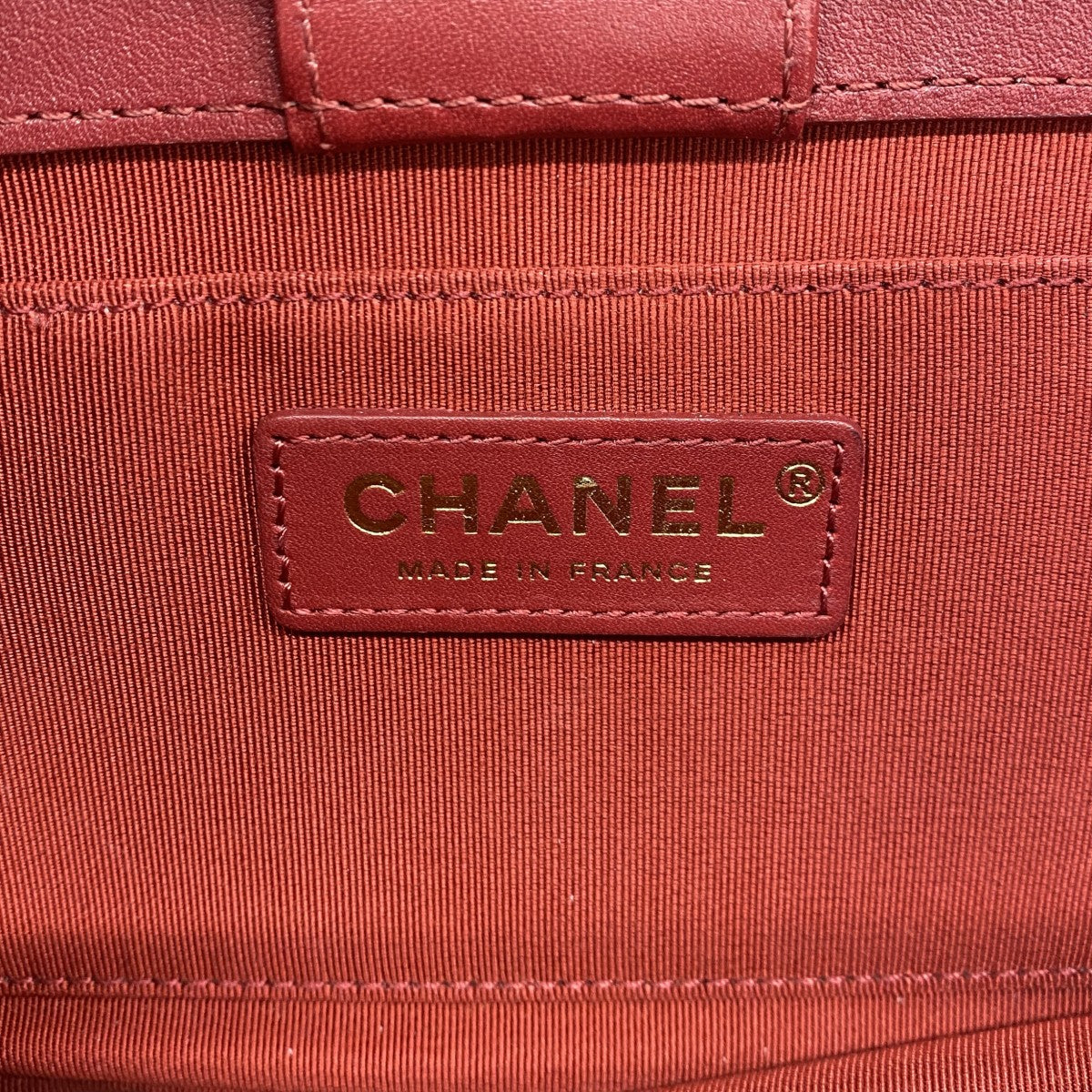 【6ee5792-k】シャネル ショルダーバッグ マトラッセ チェーンショルダー ラムスキン レッド ゴールド金具【中古】レディース