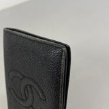 【6ee5800-k】シャネル カードケース キャビアスキン ブラック【中古】レディース