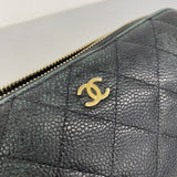 【6ee5801-k】シャネル 長財布 マトラッセ キャビアスキン ブラック ゴールド金具【中古】メンズ レディース ユニセックス