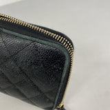 【6ee5801-k】シャネル 長財布 マトラッセ キャビアスキン ブラック ゴールド金具【中古】メンズ レディース ユニセックス