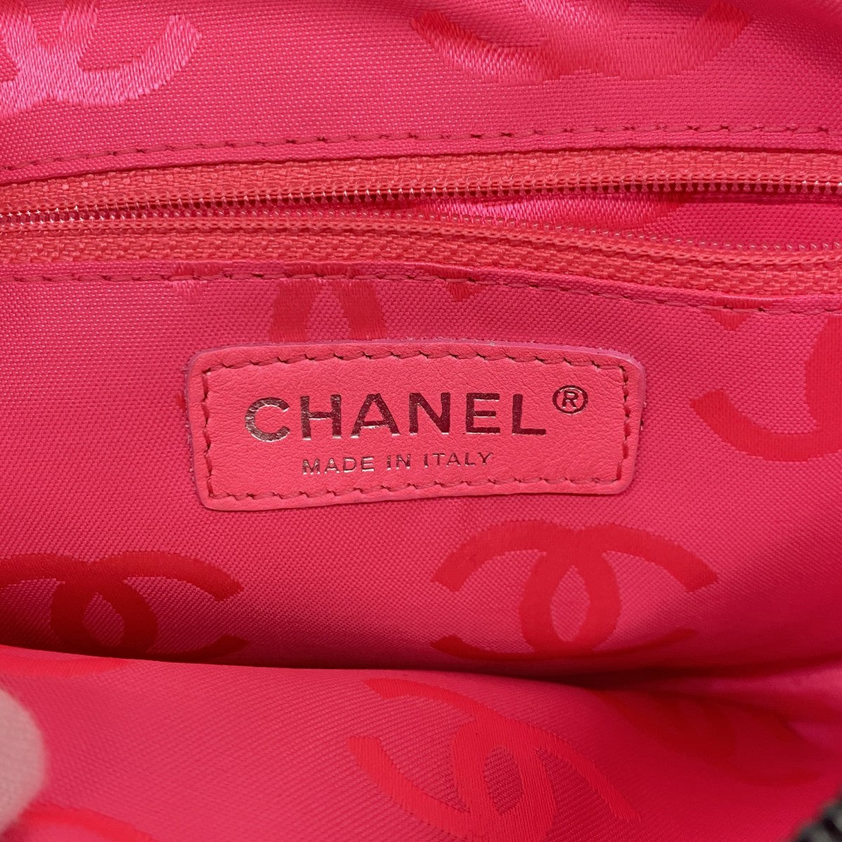 【6ee5802-k】シャネル ハンドバッグ カンボン ラムスキン ブラック シルバー金具【中古】レディース
