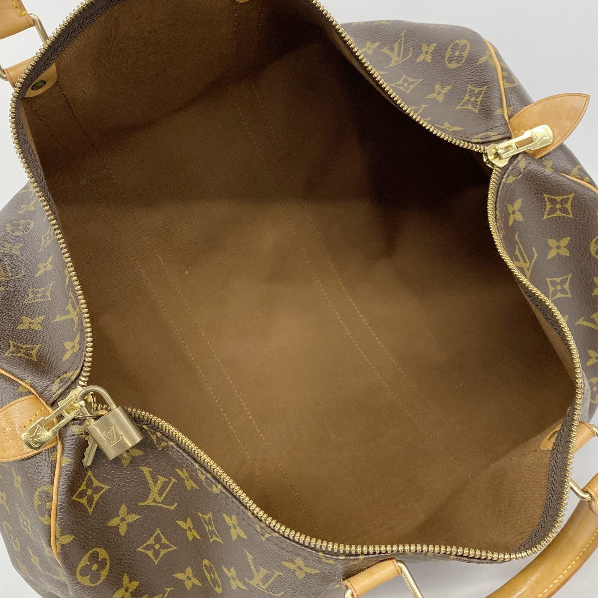 【6ee5811】ルイヴィトン ボストンバッグ モノグラム キーポル50 M41426 ブラウン【中古】メンズ レディース ユニセックス