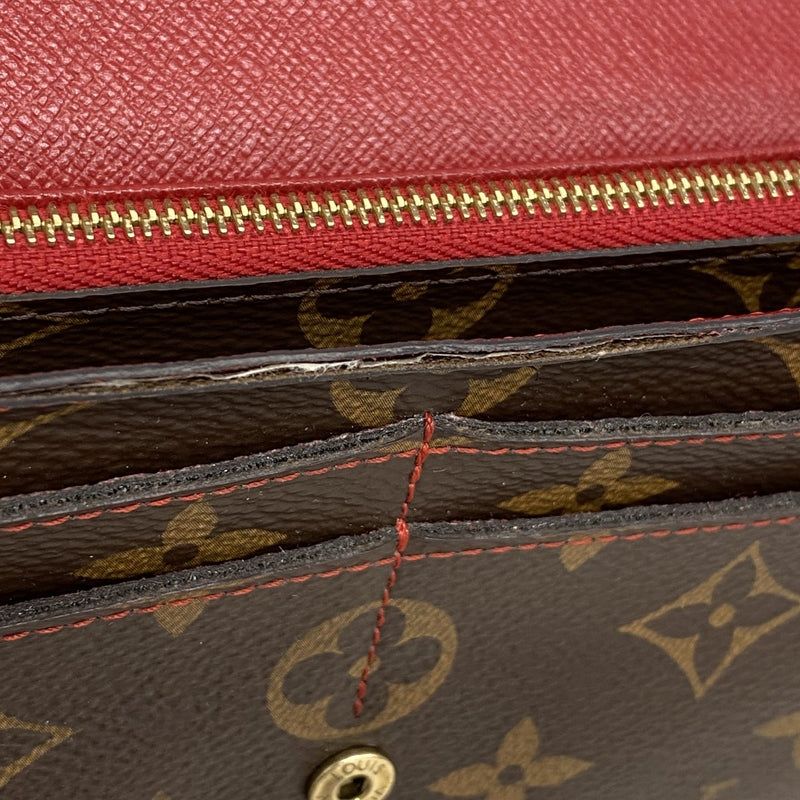 【6ee5826】ルイヴィトン 長財布 モノグラム レティーロ ポルトフォイユサラ M61184 ブラウン スリーズ【中古】レディース