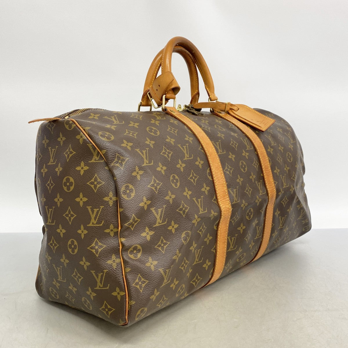 【6ee5839】ルイヴィトン ボストンバッグ モノグラム キーポル50 M41426 ブラウン【中古】メンズ レディース ユニセックス