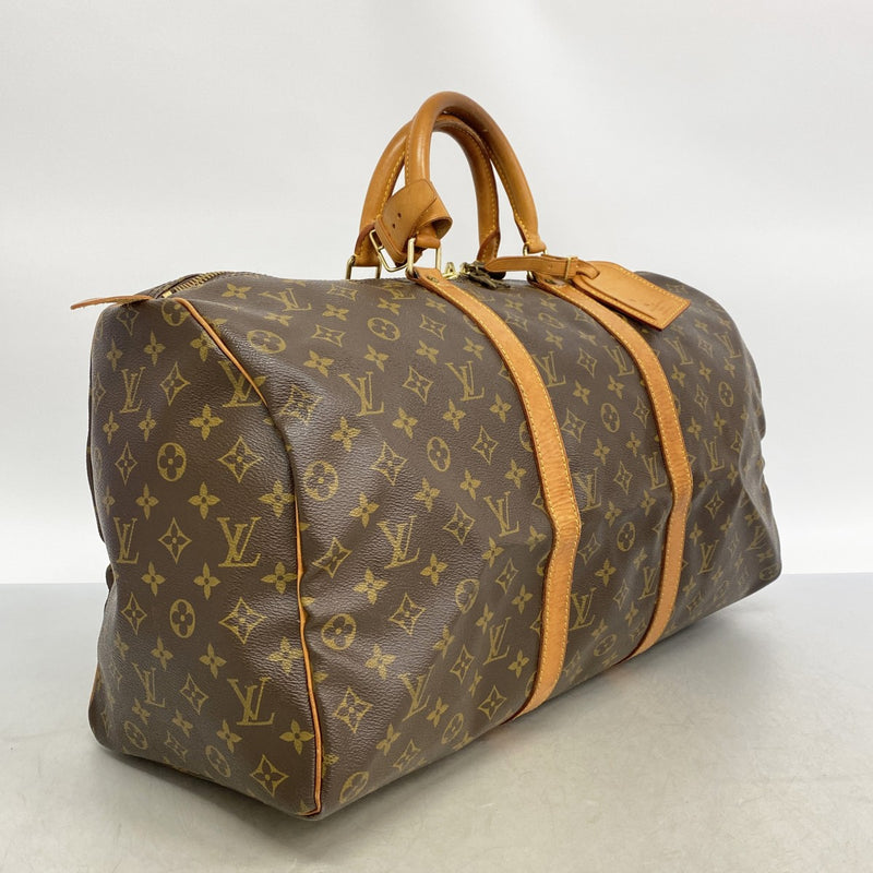 【6ee5839】ルイヴィトン ボストンバッグ モノグラム キーポル50 M41426 ブラウン【中古】メンズ レディース ユニセックス