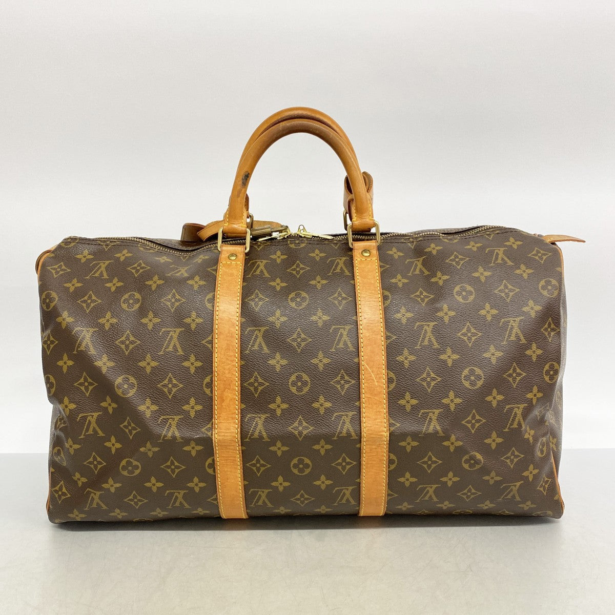 【6ee5839】ルイヴィトン ボストンバッグ モノグラム キーポル50 M41426 ブラウン【中古】メンズ レディース ユニセックス