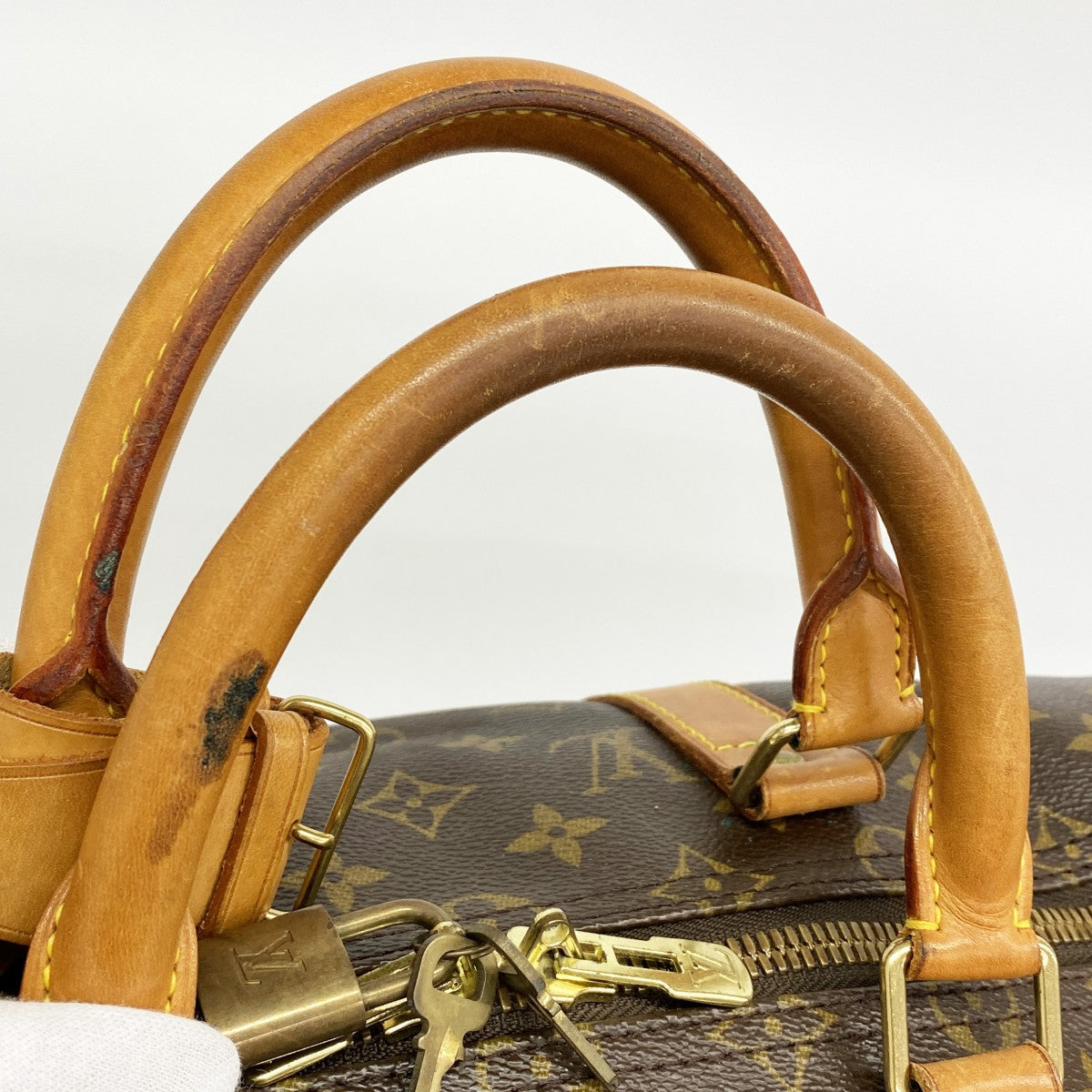 【6ee5839】ルイヴィトン ボストンバッグ モノグラム キーポル50 M41426 ブラウン【中古】メンズ レディース ユニセックス