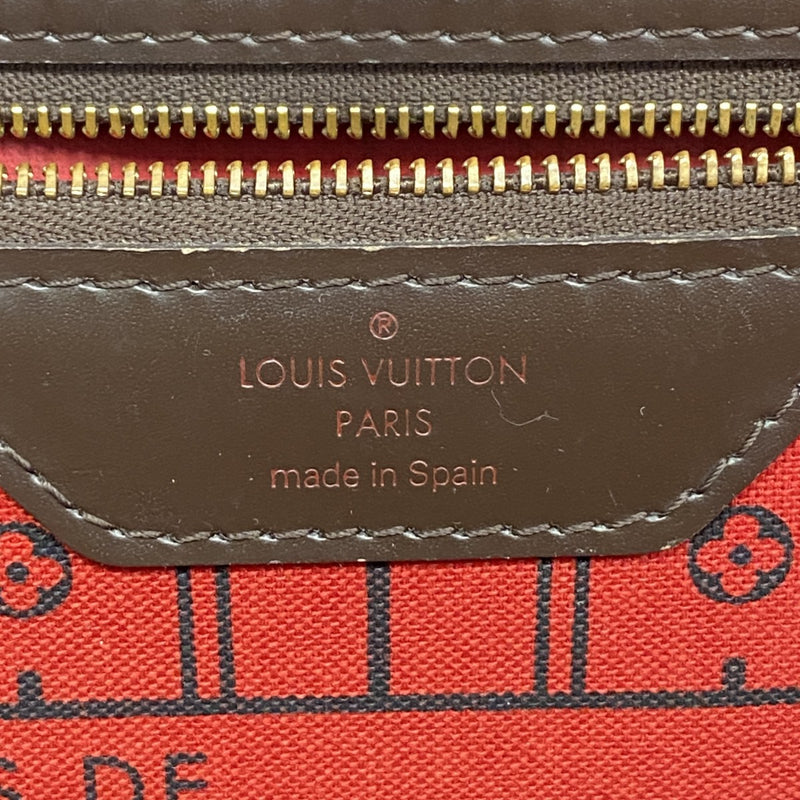 【6ee5859】ルイヴィトン トートバッグ ダミエ ネヴァーフルMM N51105 エベヌ【中古】レディース