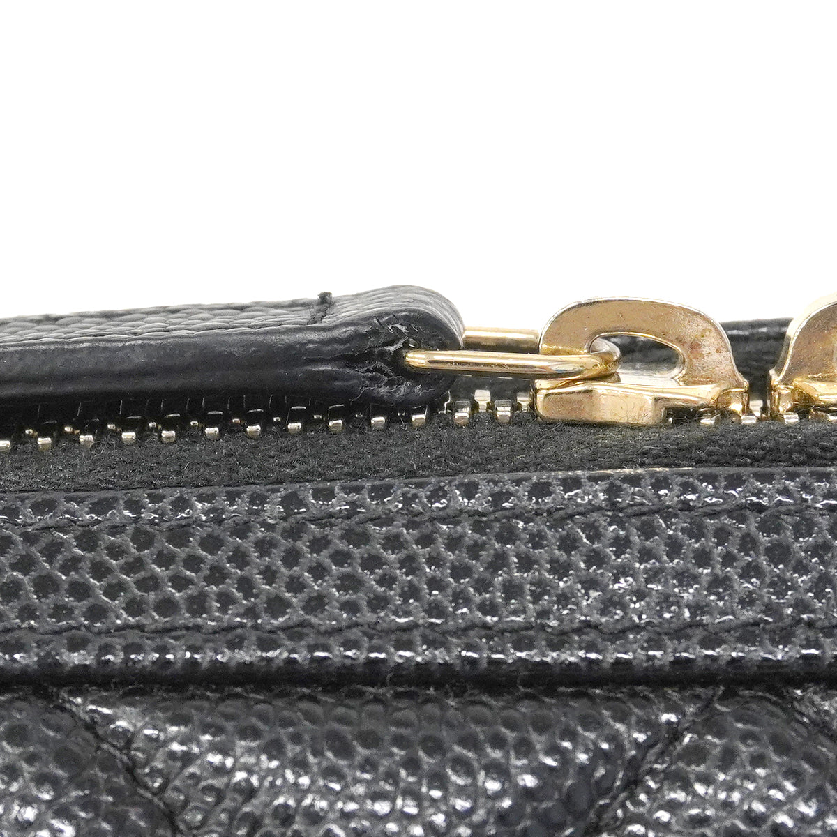 【6ee5866】シャネル ハンドバッグ マトラッセ チェーンショルダー キャビアスキン ブラック シャンパンゴールド金具 2wayバッグ【中古】レディース