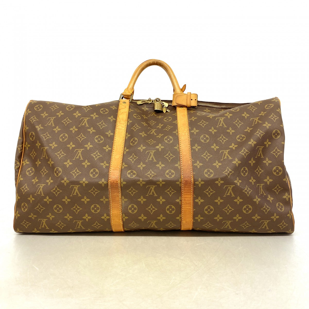 【6ee5877】ルイヴィトン ボストンバッグ モノグラム キーポル60 M41422 ブラウン【中古】メンズ レディース ユニセックス