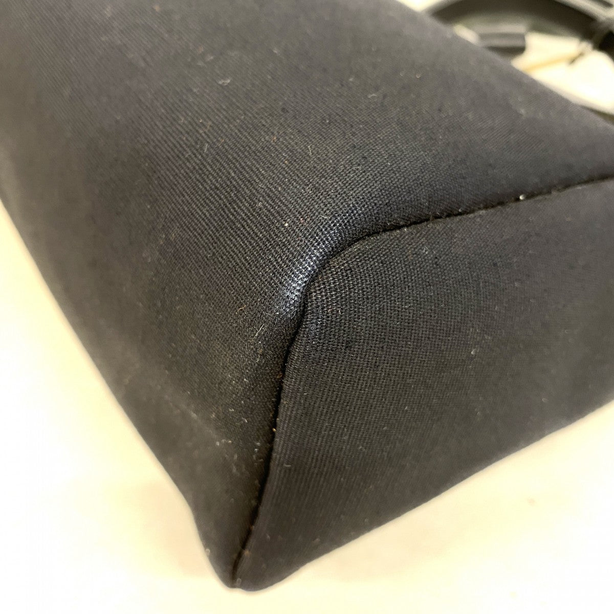 【6ee5880】エルメス ハンドバッグ エールバッグPM トワルオフィシエ ブラック シルバー金具 □G刻印【中古】レディース