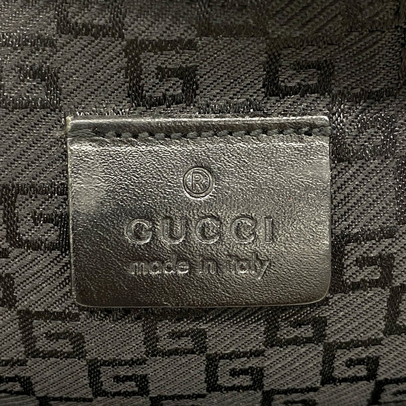 【6ee5893-k】グッチ ポーチ 02888 ナイロン ブラック シルバー金具【中古】メンズ レディース ユニセックス