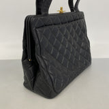 【6ee5917-k】シャネル ショルダーバッグ マトラッセ キャビアスキン ブラック ゴールド金具【中古】レディース