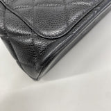 【6ee5917-k】シャネル ショルダーバッグ マトラッセ キャビアスキン ブラック ゴールド金具【中古】レディース