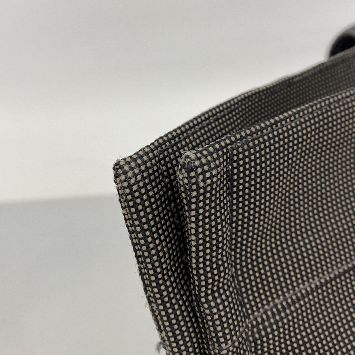 【6ee5919-k】エルメス トートバッグ エールラインMM キャンバス グレー シルバー金具【中古】メンズ レディース ユニセックス