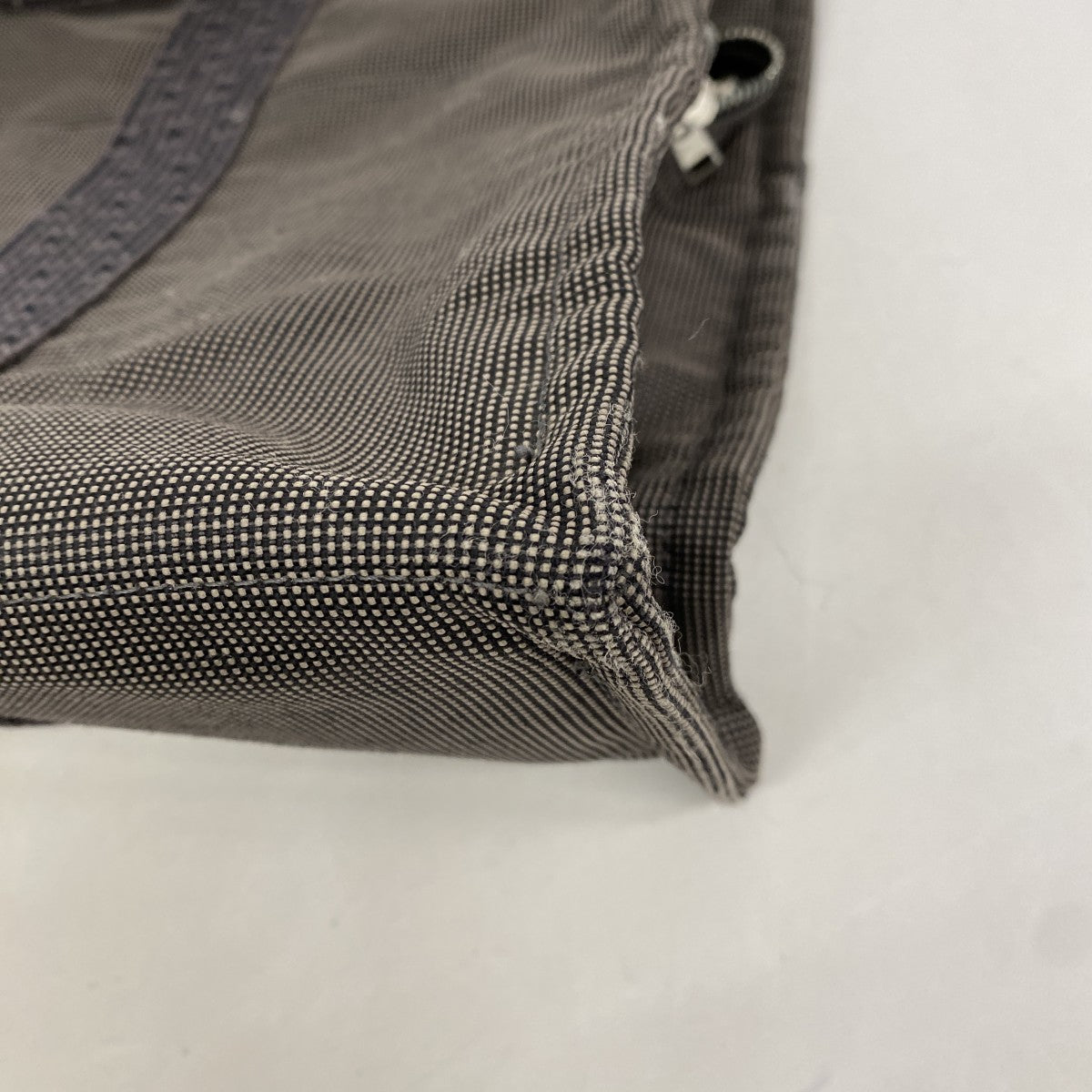 【6ee5919-k】エルメス トートバッグ エールラインMM キャンバス グレー シルバー金具【中古】メンズ レディース ユニセックス