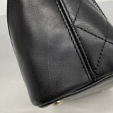 【6ee5924-k】シャネル トートバッグ カンボン ラムスキン ブラック シルバー金具【中古】レディース