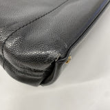 【6ee5925-k】シャネル トートバッグ キャビアスキン ブラック ゴールド金具【中古】レディース
