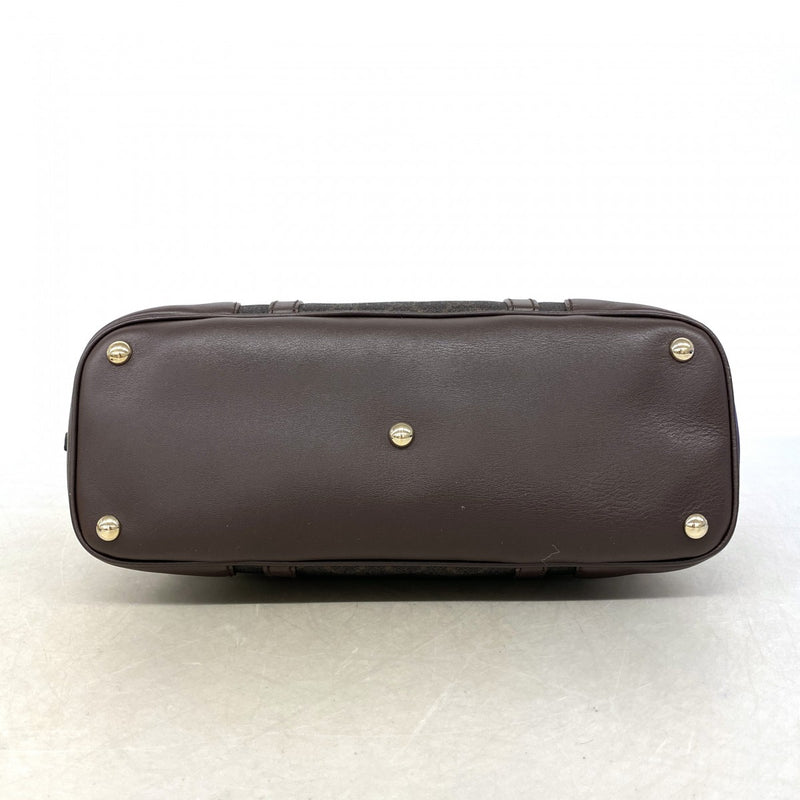 【6ee5927】グッチ ハンドバッグ GGスプリーム PVC ダークブラウン シャンパンゴールド金具 2wayバッグ【中古】レディース