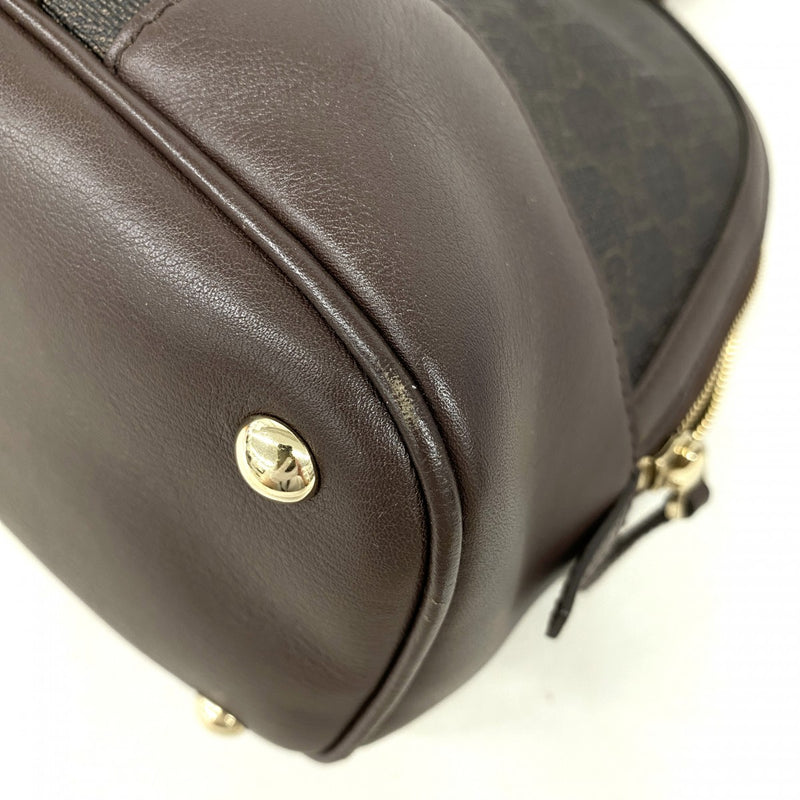 【6ee5927】グッチ ハンドバッグ GGスプリーム PVC ダークブラウン シャンパンゴールド金具 2wayバッグ【中古】レディース