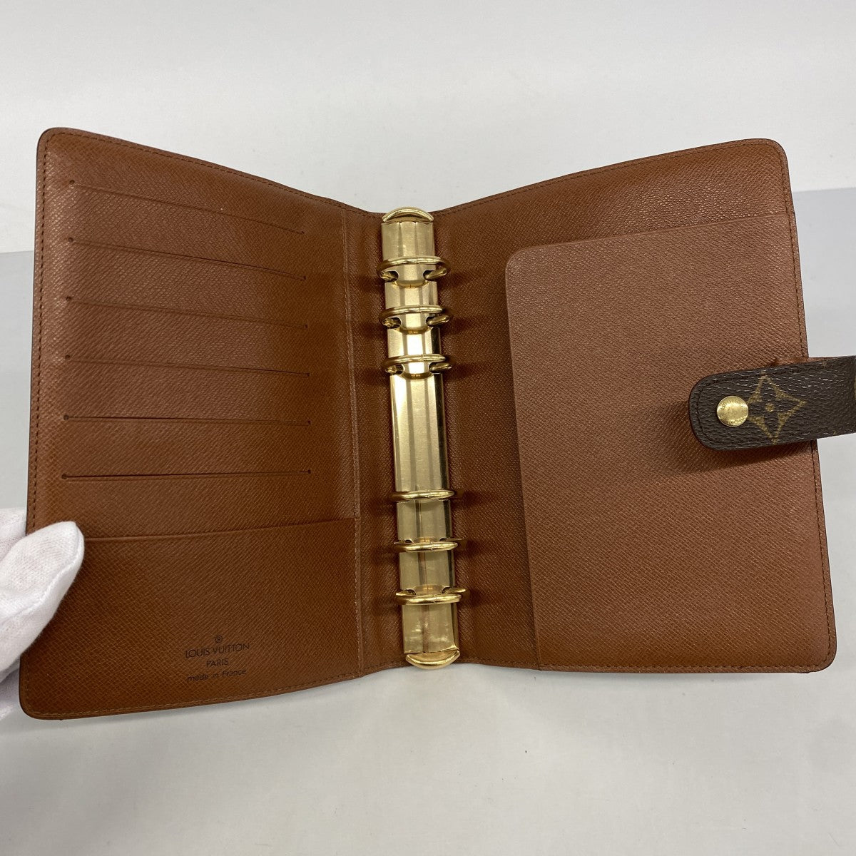 【6ee5941】ルイヴィトン 手帳カバー モノグラム アジェンダMM R20105 ブラウン【中古】メンズ レディース ユニセックス