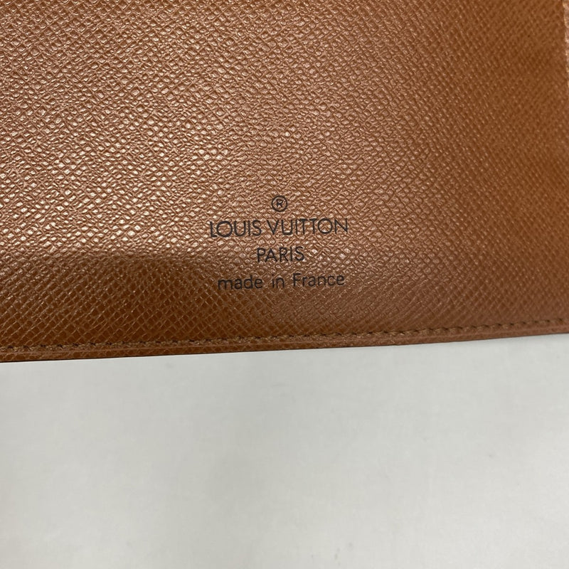 【6ee5941】ルイヴィトン 手帳カバー モノグラム アジェンダMM R20105 ブラウン【中古】メンズ レディース ユニセックス