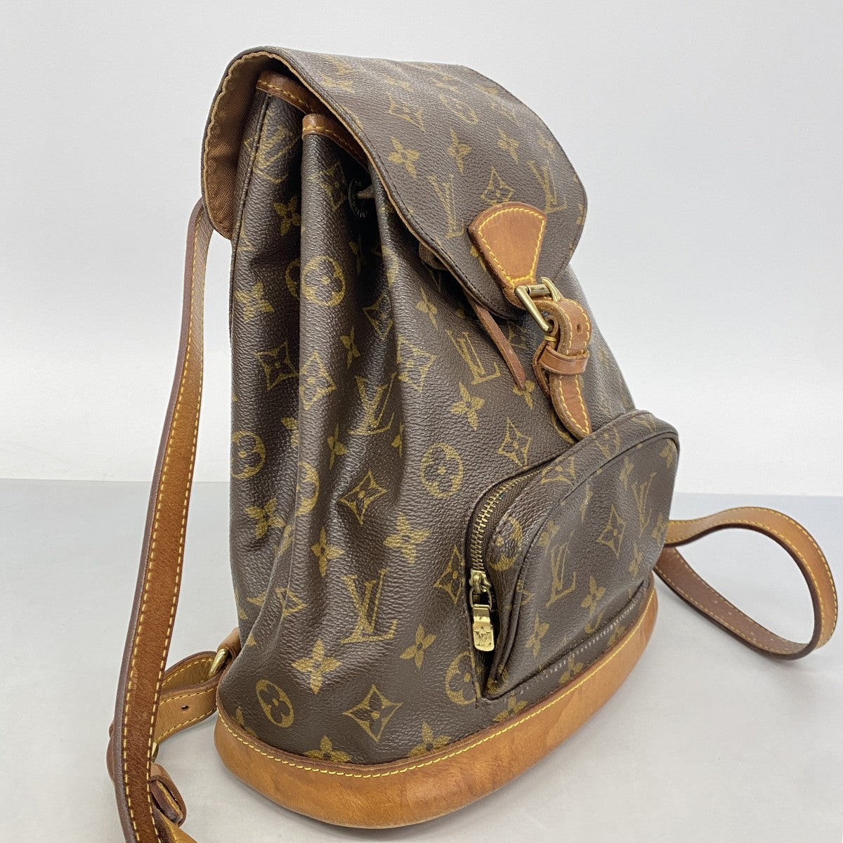 【6ee5946】ルイヴィトン リュック・デイパック モノグラム モンスリMM M51136 ブラウン【中古】レディース