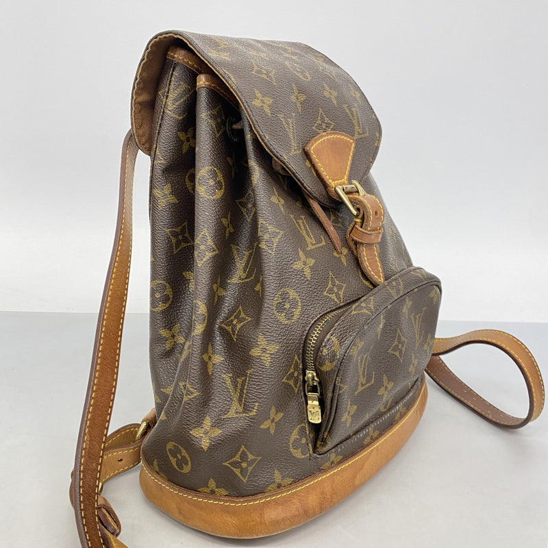 【6ee5946】ルイヴィトン リュック・デイパック モノグラム モンスリMM M51136 ブラウン【中古】レディース