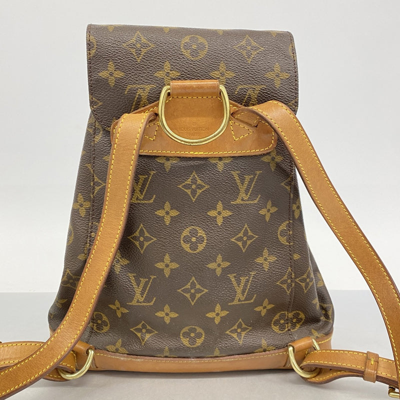 【6ee5946】ルイヴィトン リュック・デイパック モノグラム モンスリMM M51136 ブラウン【中古】レディース