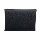 【6ee5951】エルメス コインケース カルヴィデュオ ヴォーエプソン ブラック シルバー金具 W刻印【中古】メンズ レディース ユニセックス