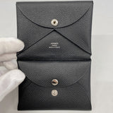 【6ee5951】エルメス コインケース カルヴィデュオ ヴォーエプソン ブラック シルバー金具 W刻印【中古】メンズ レディース ユニセックス