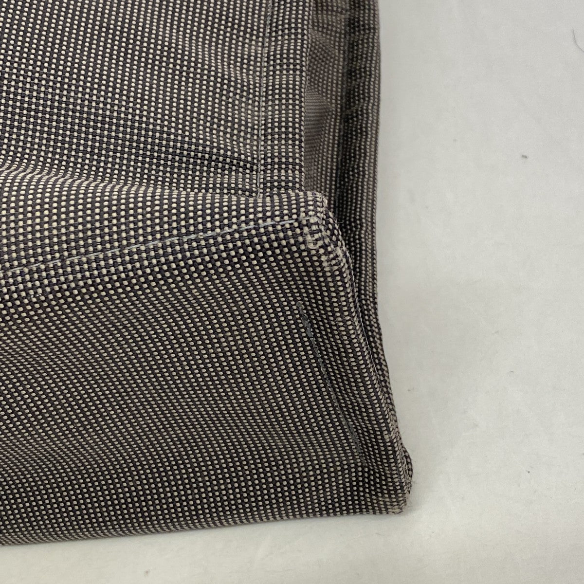 【6ee5952-k】エルメス トートバッグ エールラインMM キャンバス グレー シルバー金具【中古】メンズ レディース ユニセックス