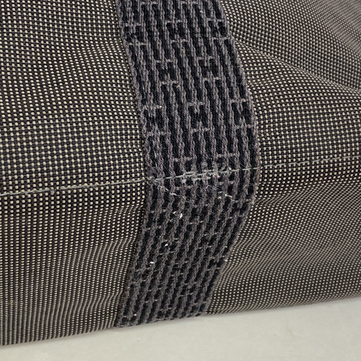 【6ee5952-k】エルメス トートバッグ エールラインMM キャンバス グレー シルバー金具【中古】メンズ レディース ユニセックス
